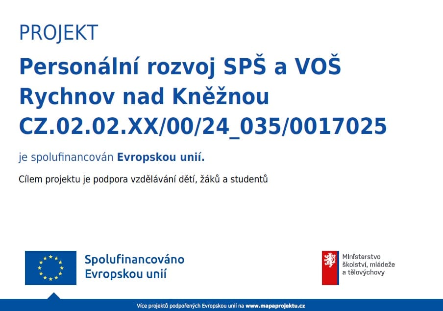 projekt | SPŠ a SOŠ, Rychnov nad Kněžnou